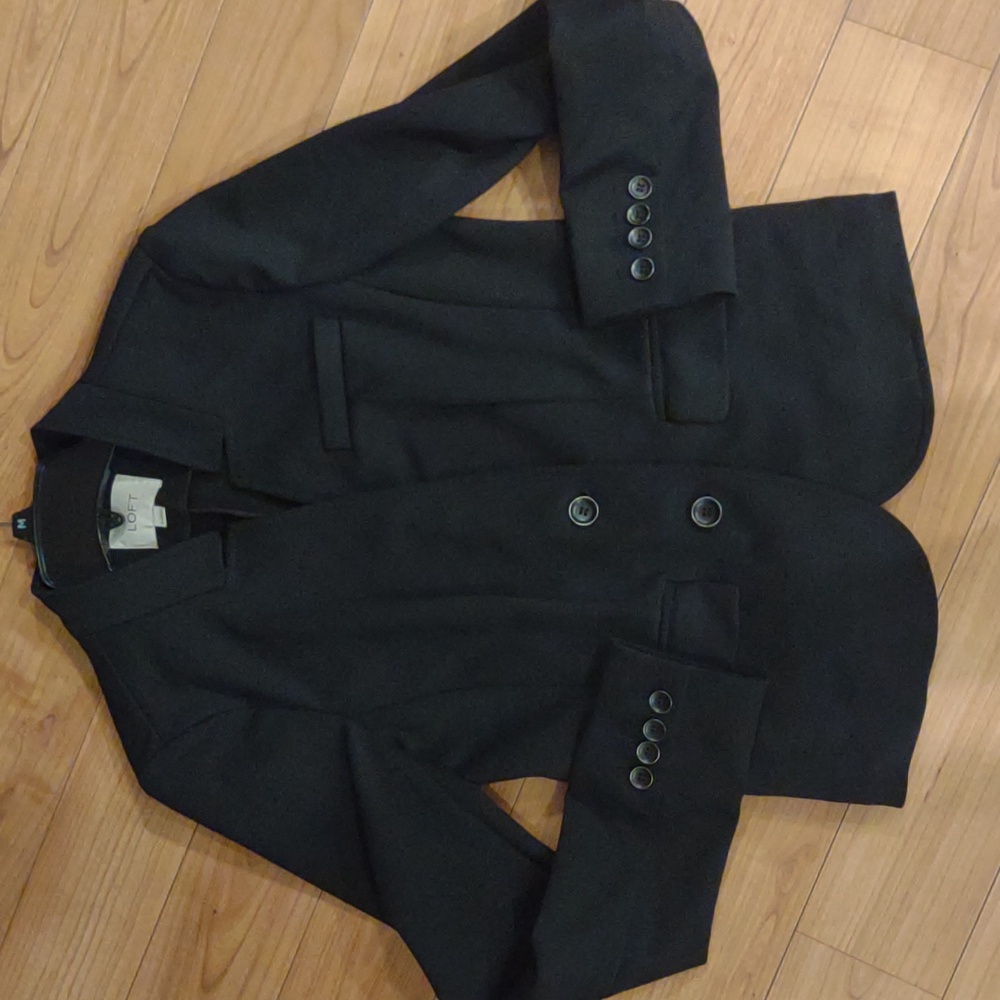Ann Taylor Loft Small 2-button Blazer black VGC